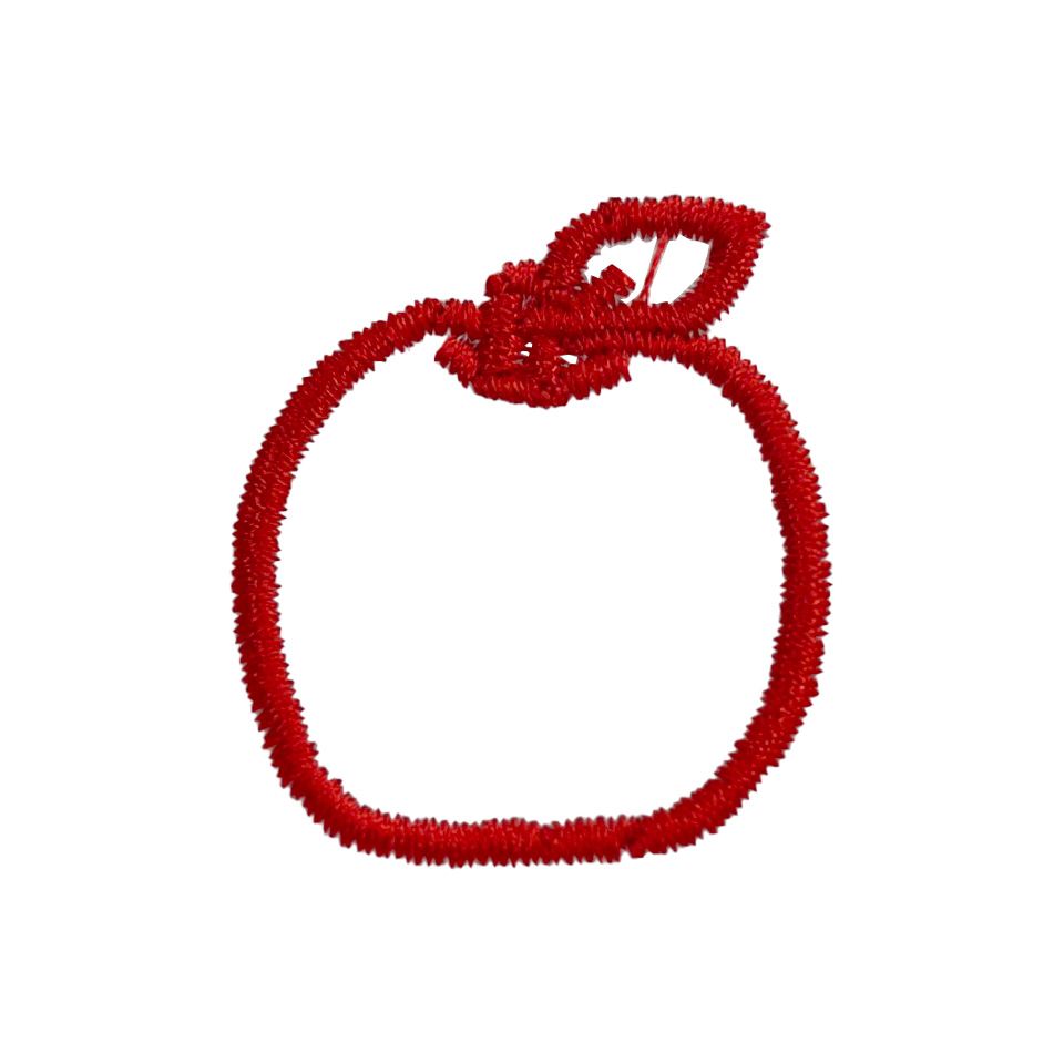 りんご刺繍