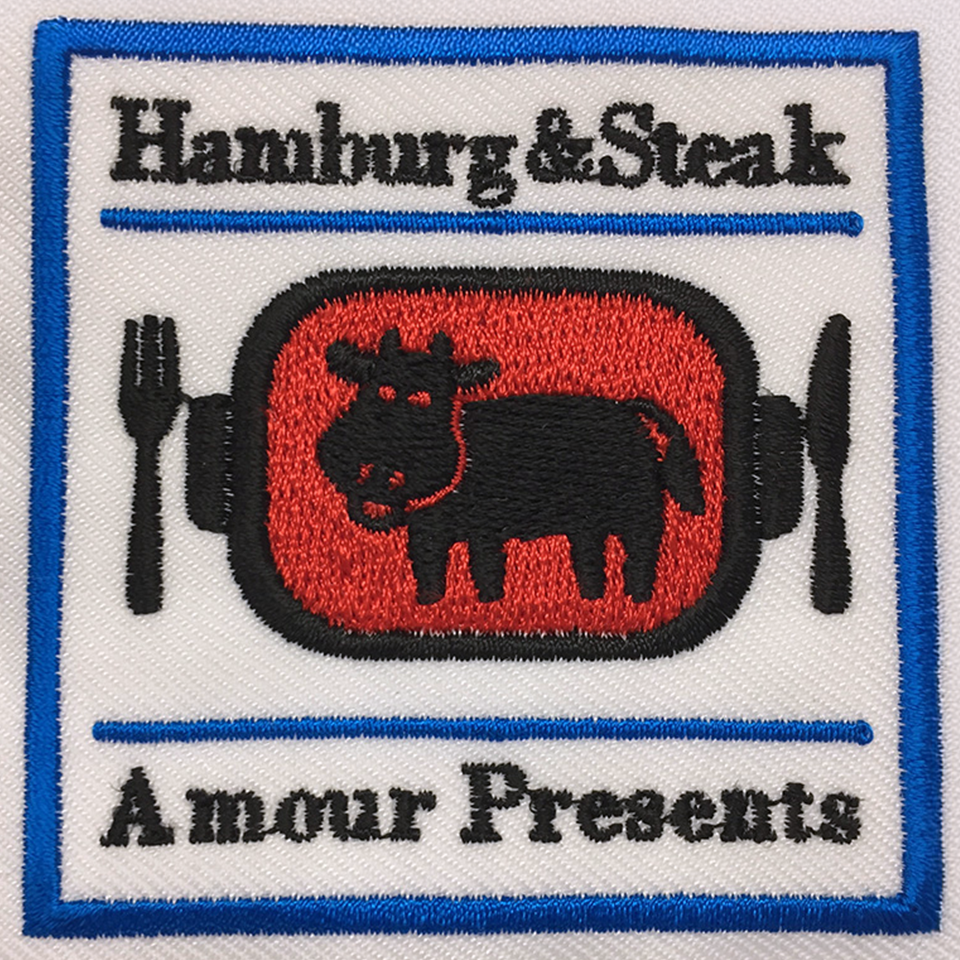 お店のロゴ刺繍