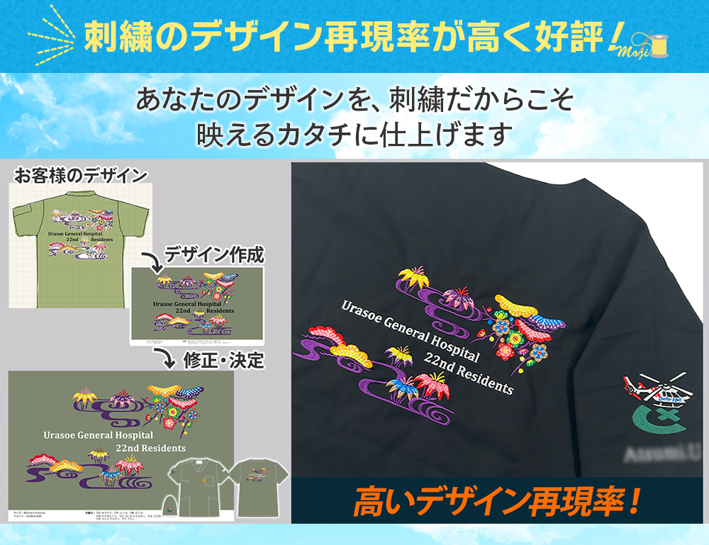 デザイン再現率が高い