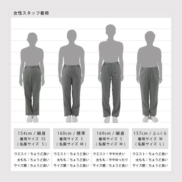 サイズ感女性