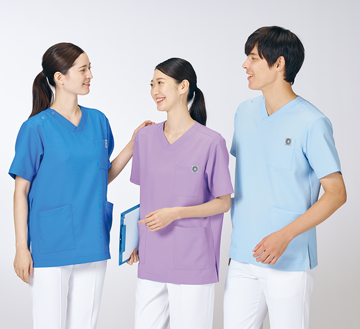 MS005スクラブを着た男女