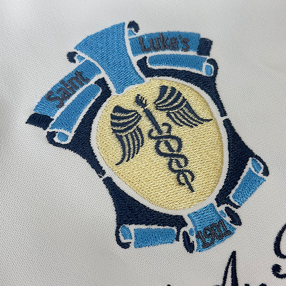 聖路加国際病院様　病院モチーフ刺繍
