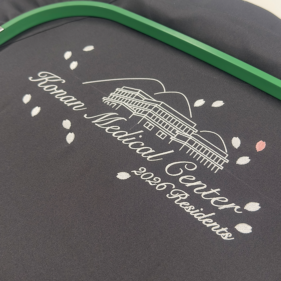 甲南医療センター様 スクラブ刺繡デザイン