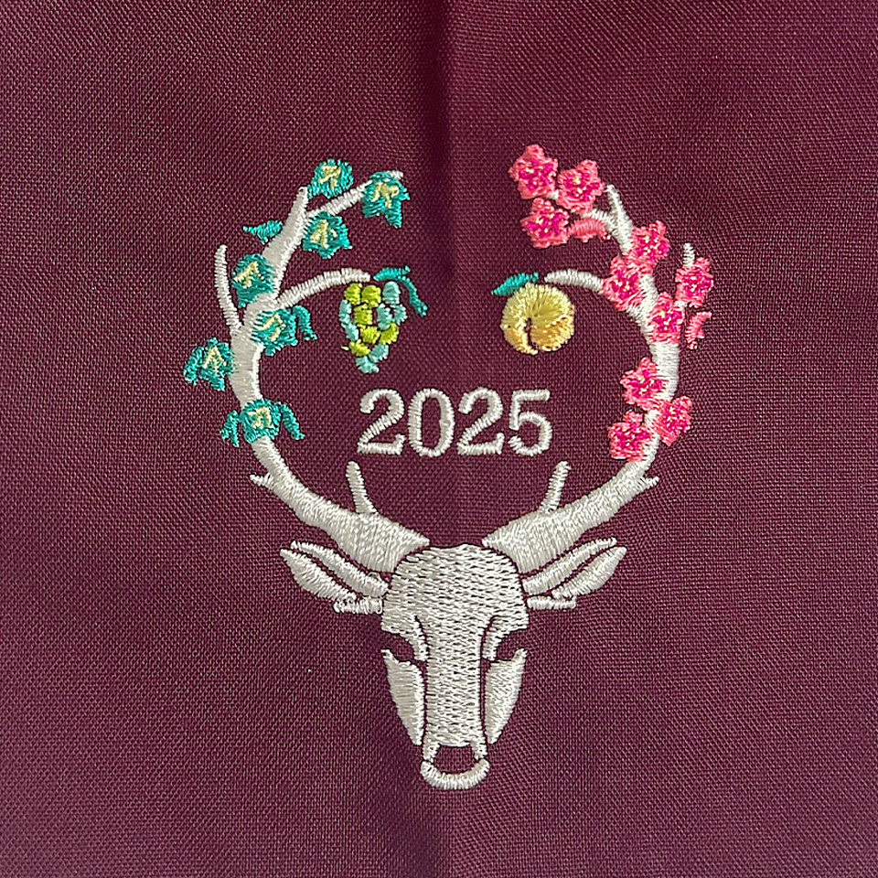 岡山大学病院様の刺繍
