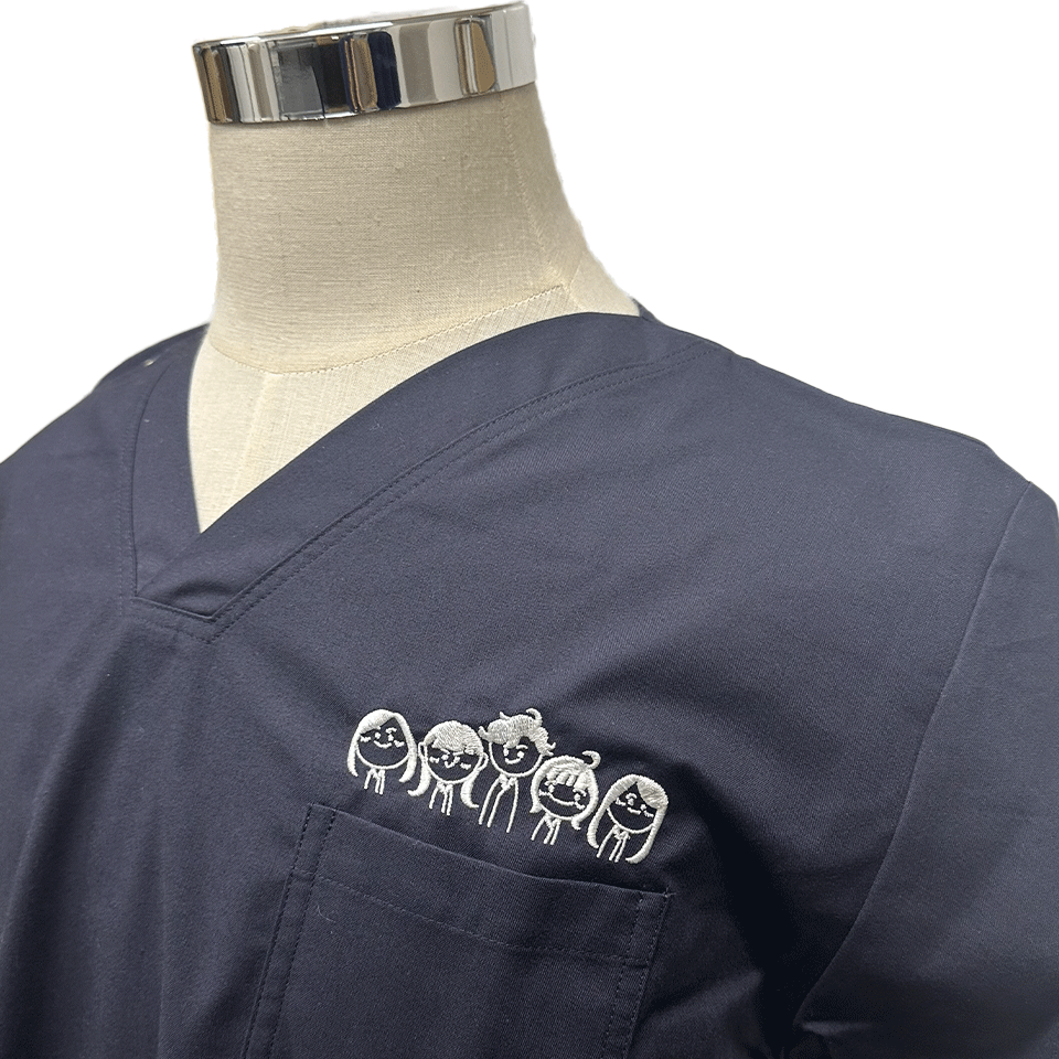 似顔絵 デザイン刺繍