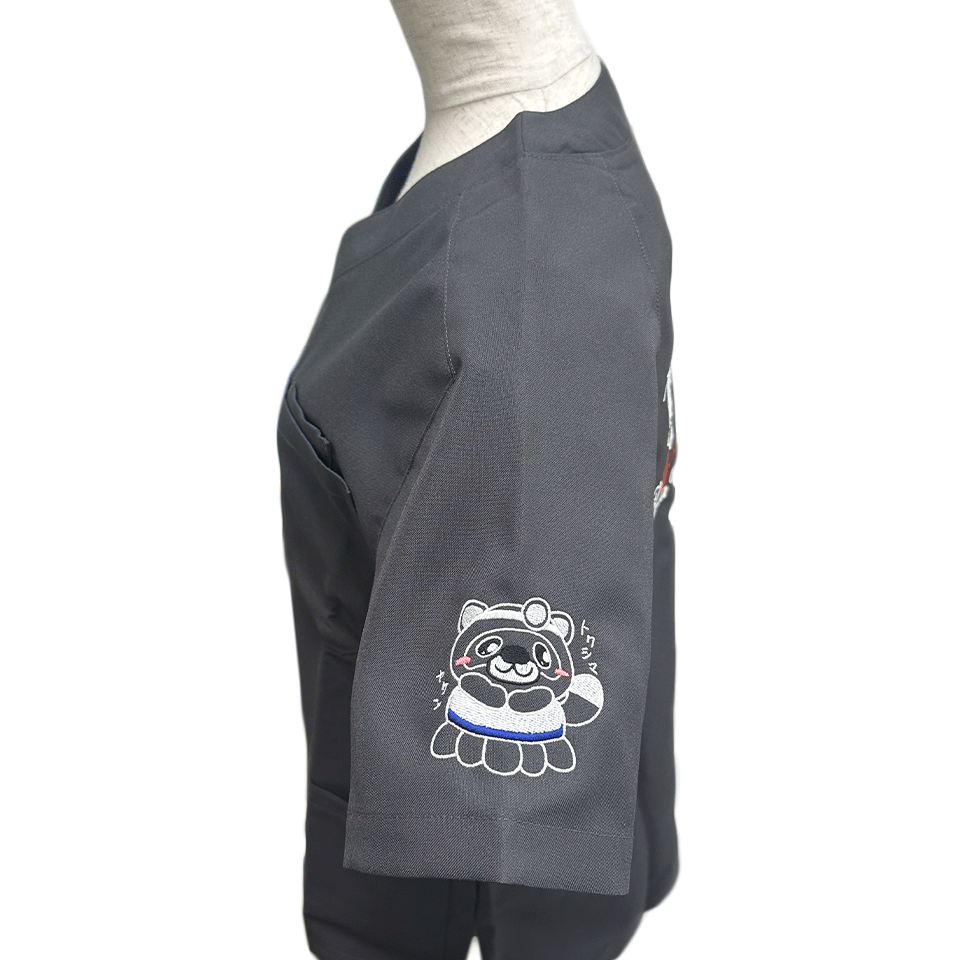 徳島大学様　たぬき　デザイン刺繍