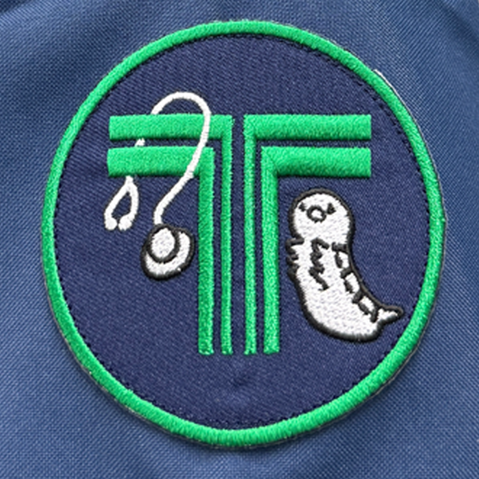 公立富岡総合病院様 左袖刺繍ワッペン MZ-0018