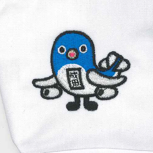 成田市のキャラクターうなりくん刺繍