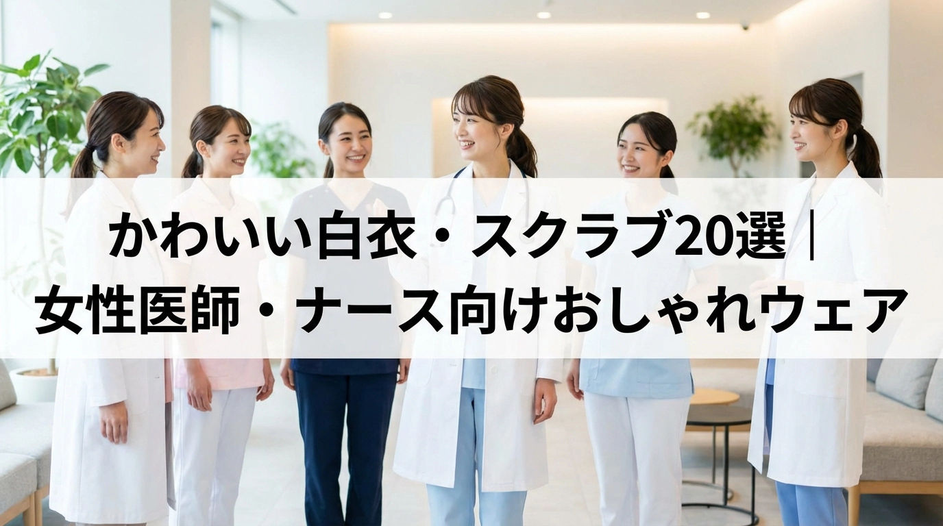 かわいい白衣・スクラブ20選｜女性医師・ナース向けおしゃれウェア