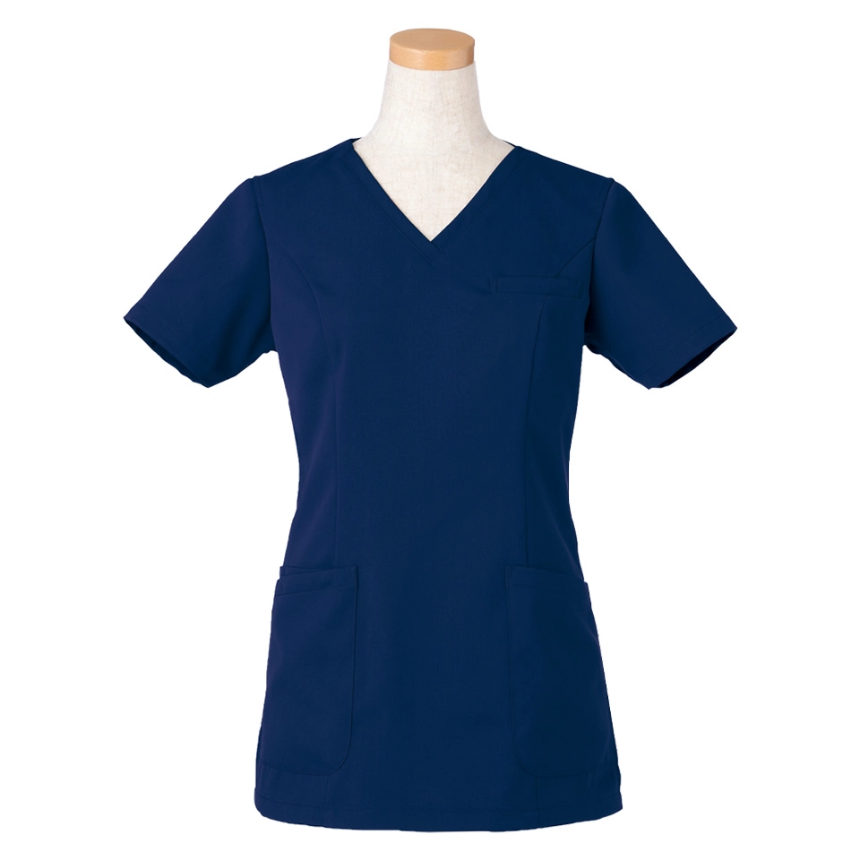 R8643 半袖スクラブ（レディス）