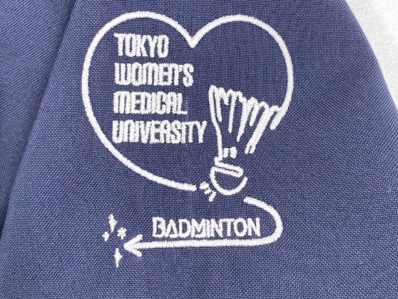 東京女子医科大学バドミントン部様 デザインスクラブ製作実績 アルファユニ